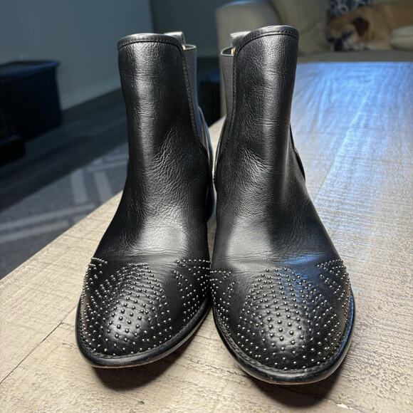 Donald J Pliner Pronto Studded Leather Ankle Booties - 9 - Picture 2 of 7